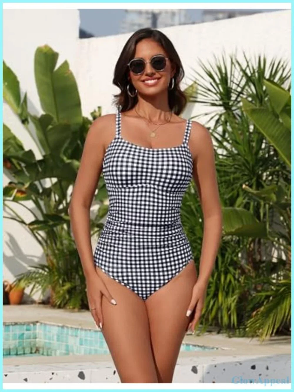 Tummy Control Swimdress 2 Piece One Piece Swimsuit with Removable Swim Skirt